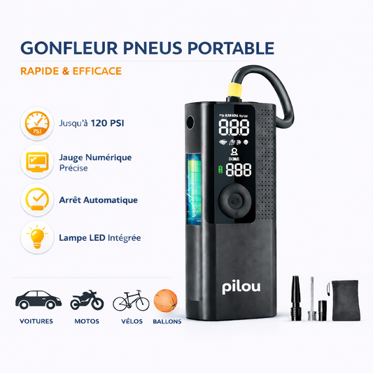Pilou Gonfleur Pneus Portable