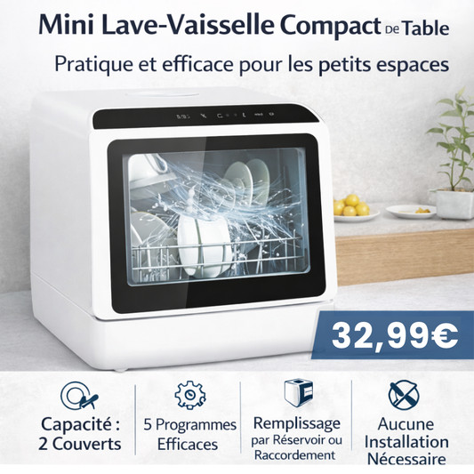 Pilou - Mini lave-vaisselle portable